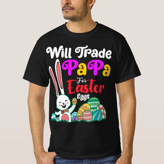 Byter Pappa mot påskägg T Shirt (Framsida)