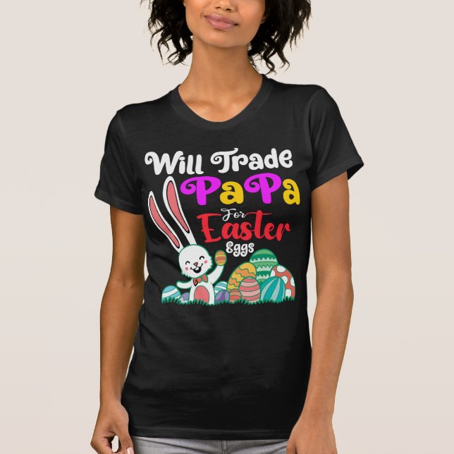 Byter Pappa Mot Påskägg T Shirt (Framsida)