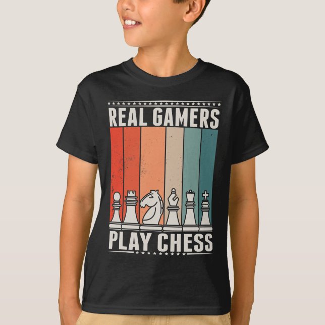 Bytet Chess Gamer Board Chess Biet T Shirt (Framsida)