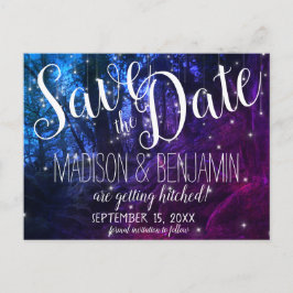 Bytt Träd Fairy Ljus Spara datumet Vykort