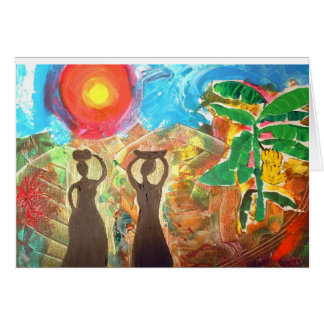 Byvattenbärare Hälsningskort