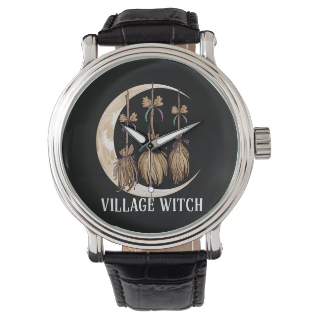 Byvitch gotisk ockult wicca hedning natur armbandsur (Framsida)