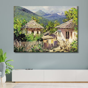 Byvy av Dubovskoy, 1911 Canvastryck