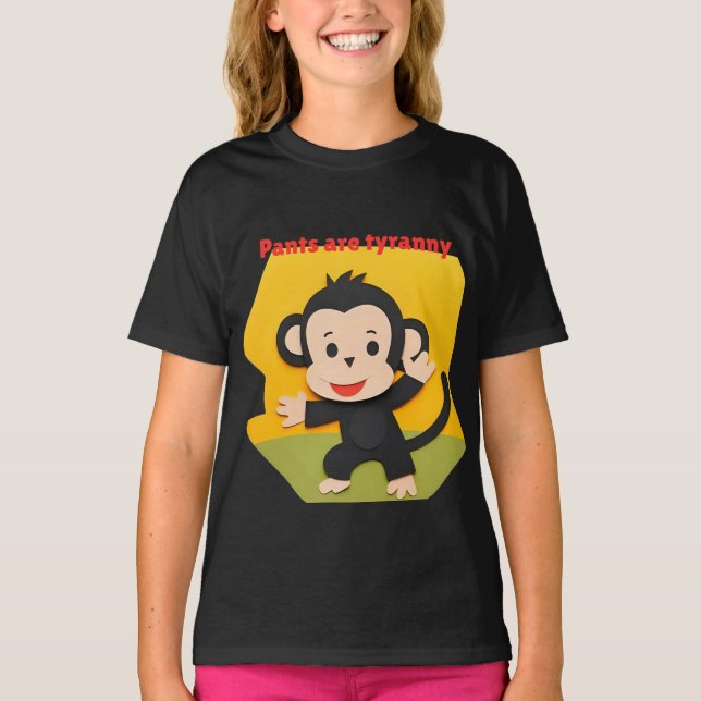 Byxor är tyranni t shirt (Framsida)