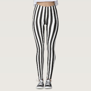 Byxor Legging i svart och vitt mönster.