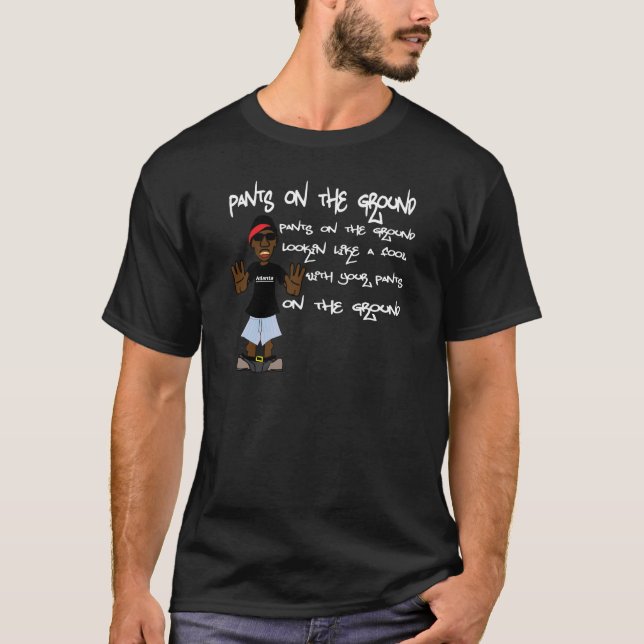Byxor på marken tee shirt (Framsida)