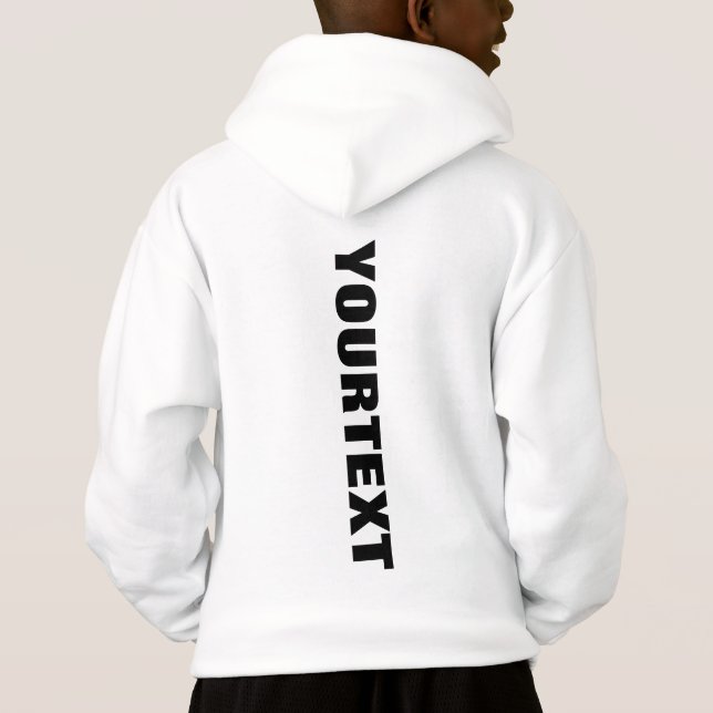 Byys barn baksida Skriv ut vit kundmall T Shirt (Baksida)