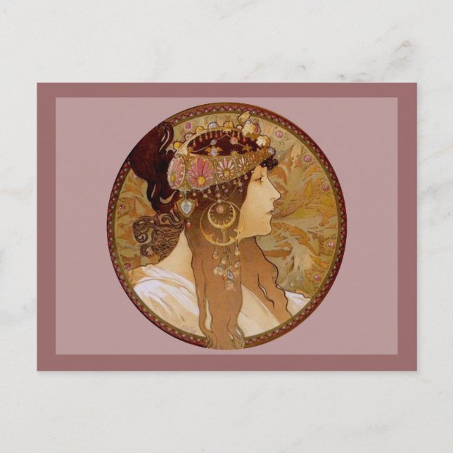 Byzantine Brunette, 1897 Vykort (Framsida)