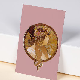 Byzantine Brunette, Mucha Visitkort