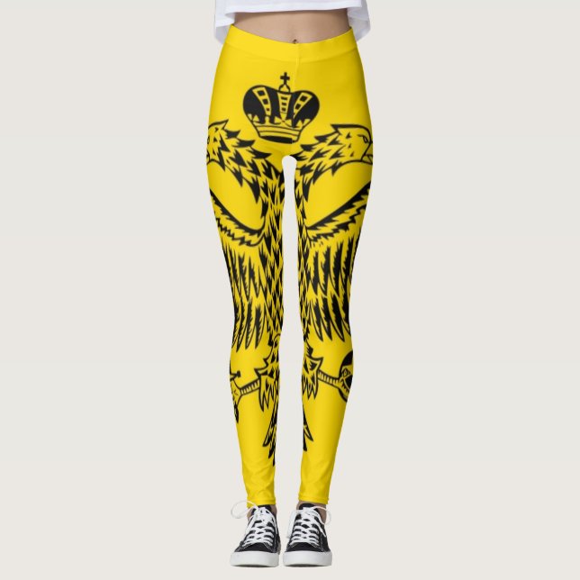Byzantine Empire Flagga Leggings (Framsida)