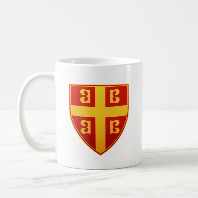 Byzantine Empire Imperial Flagga Emblem Kaffemugg (Vänster)