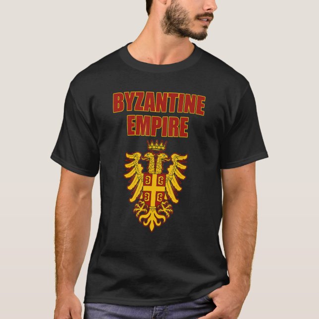Byzantine Empire Östra Roman Empire Constantinop T Shirt (Framsida)