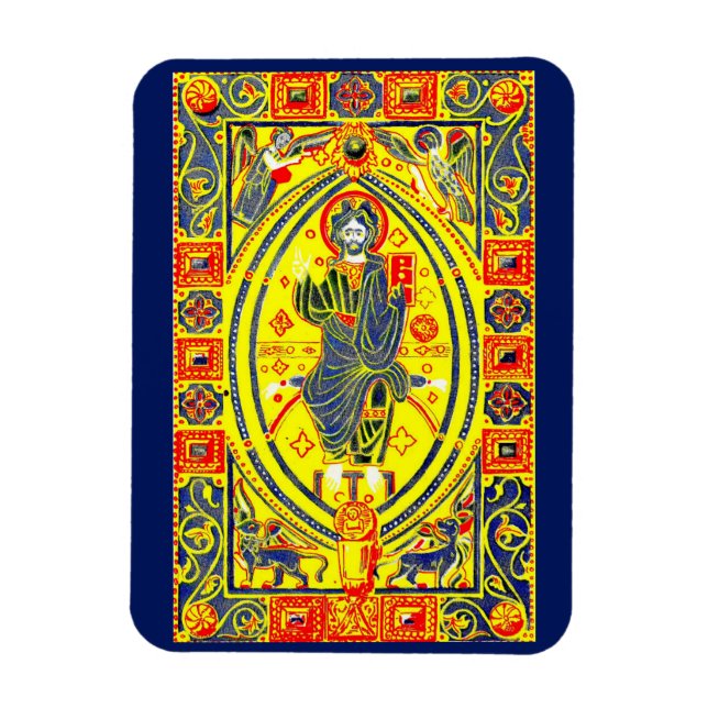 Byzantine folk art Jesus Magnet (Vertikal)