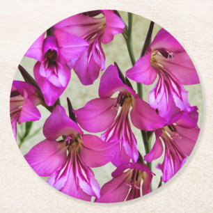 Byzantine Gladiolus Underlägg Papper Rund
