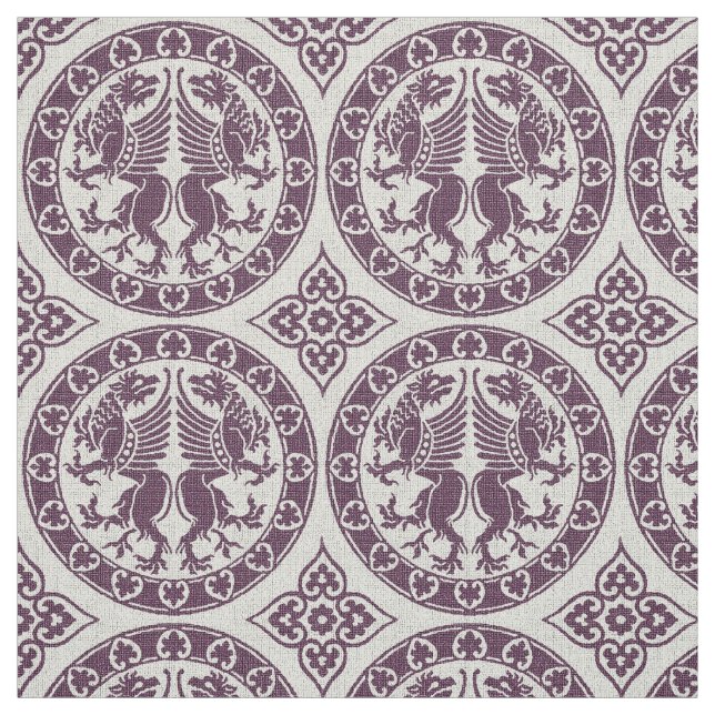 Byzantine Griffins Fabric Tyg (Provkarta)