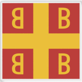Byzantine Imperial Flagga, 14:e århundradet Klistermärken