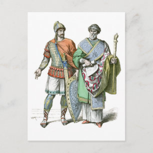 Byzantine Warrior och förbundskansler Vykort