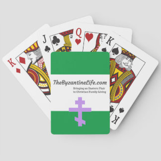 Byzantinelivet som leker kort casinokort