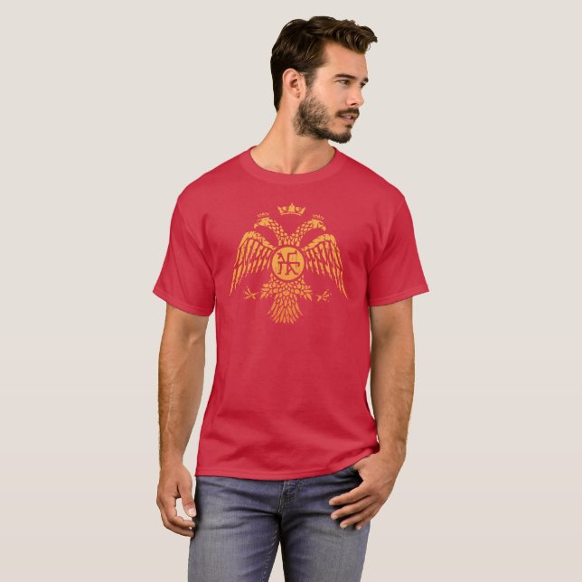 Byzantinevälde förseglar tee shirt (Hel framsida)