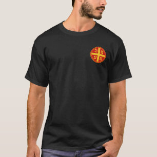 Byzantineväldebanret förseglar skjortan tee shirt
