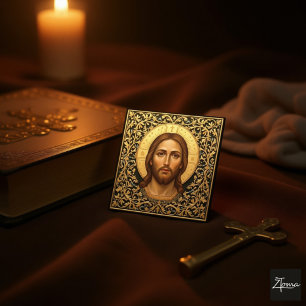 Byzantinsk Kristus-ikon - Jesus