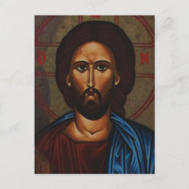 Byzantisk grekisk ortodox Icon JESUS CHRIST Vykort