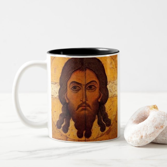 Byzantisk ortodox Jesus Prayer Coffee Mugg (Med munk)