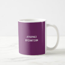BYZANTIUM Färg hex-koden Mugg
