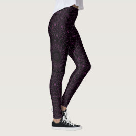 Byzantium Lila Mandala med Intricate Symmetry Leggings