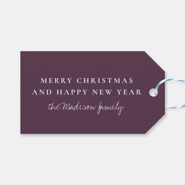 Byzantium med enkel Mörk Presentetikett (Framsidan (Horisontell))