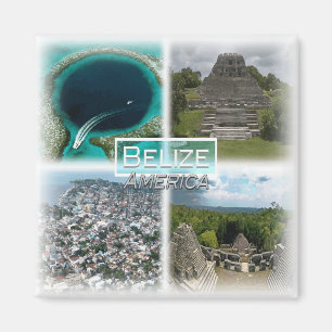 BZ0011 Amerika, Belize, Underbara blå Hål, Fridge Magnet
