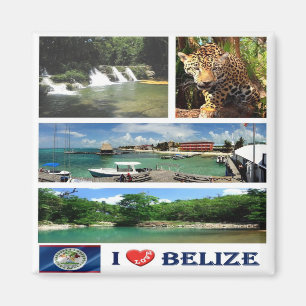 BZ - Belize - I Kärlek Magnet