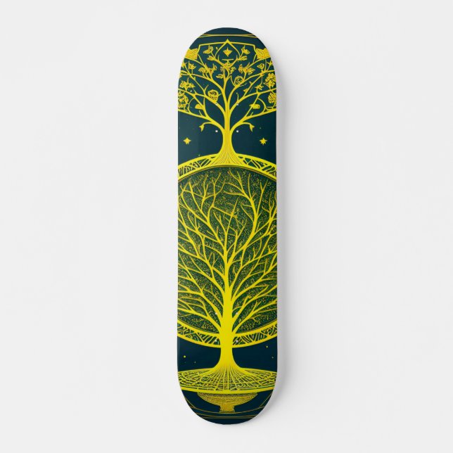 BZ Heliga Skateboard Deck av Grail Livets träd Anp (Framsida)
