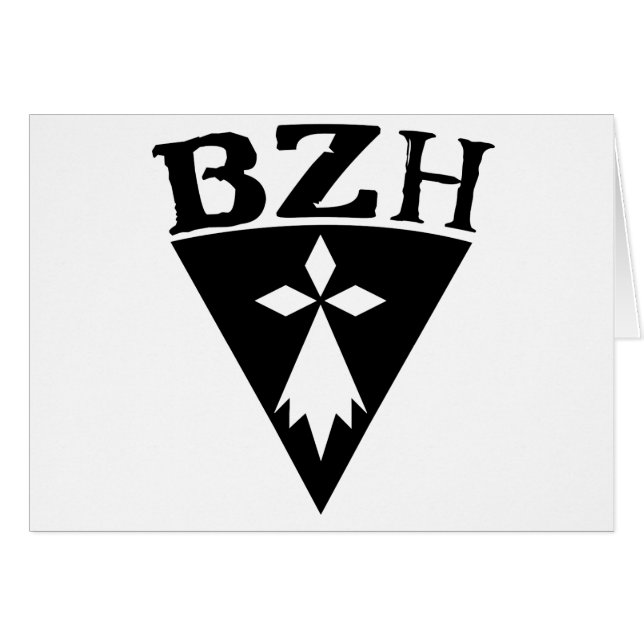 BZH Breizh Bretagne Hälsningskort (Framsidan Horizontal)