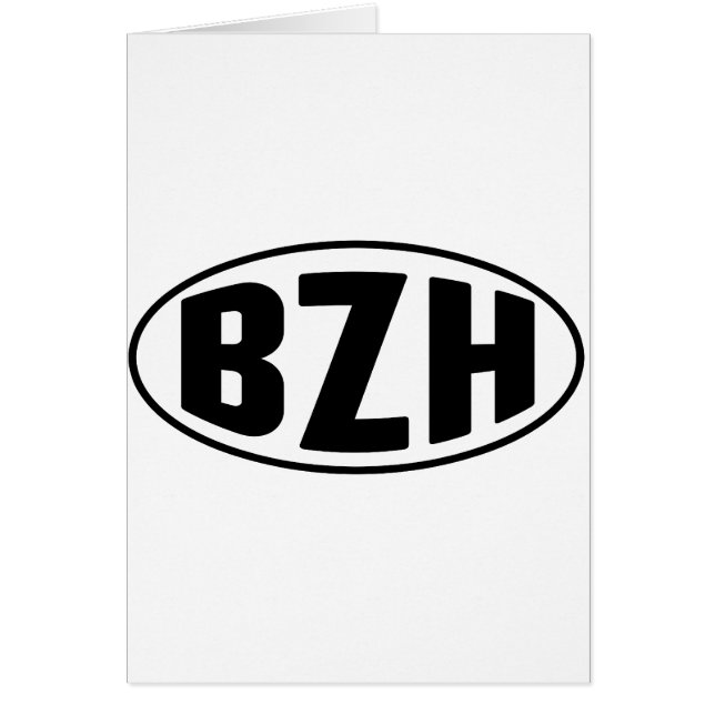 BZH Bretagne Breton Breizh Hälsningskort (Framsidan)