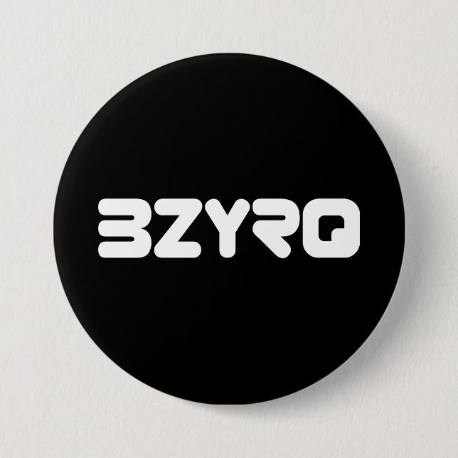 BZYRQ-Logotyp (vit på svart) Knapp (Framsida)
