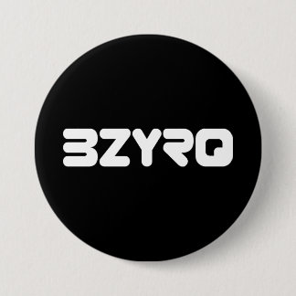 BZYRQ-Logotyp (vit på svart) Knapp