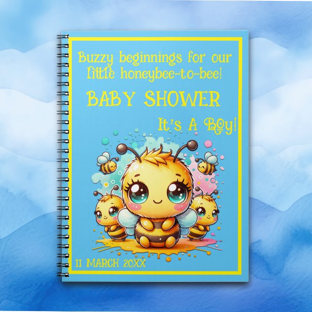 Bzzy begin honeybee to bee Baby Shower | Anteckningsbok (Skapare uppladdad)