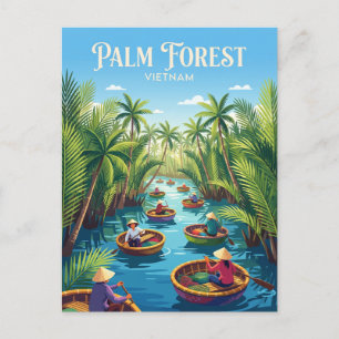 Cẩm Thanh Nipa Palm-skogen Vietnam Vykort