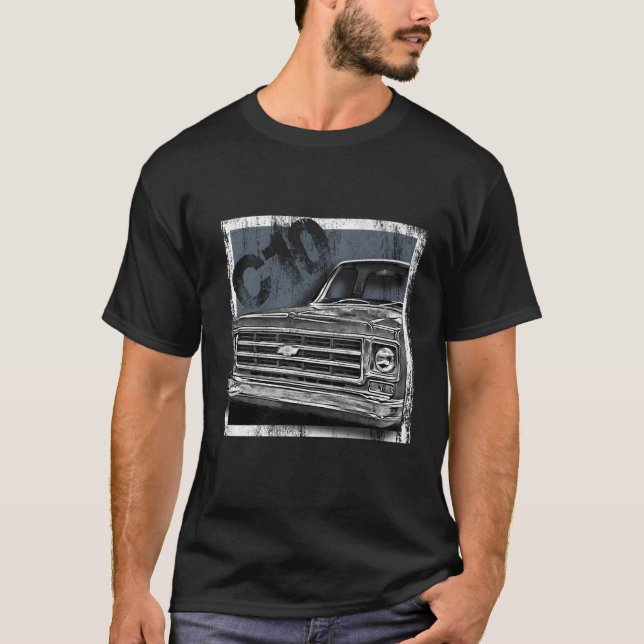 C10 C-10 K5 Jimmy Squarebody Lastbil Suburban Blaz T Shirt (Framsida)