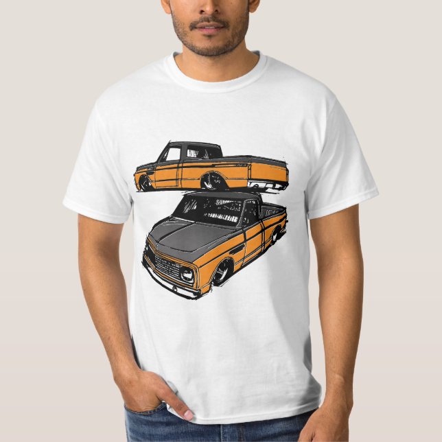 c10 t-shirt för chevy (Framsida)