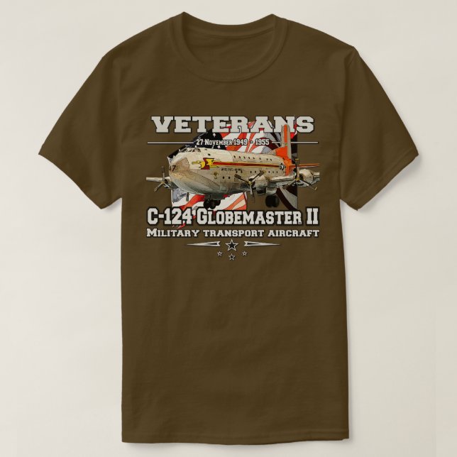 C124 Globemaster II Heavylift-fraktflygplan T Shirt (Design framsida)
