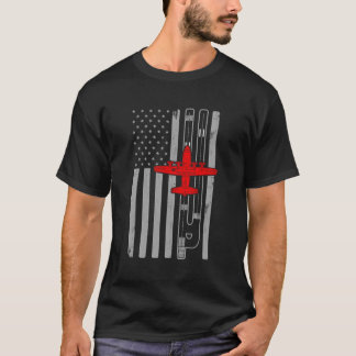 C130 Hercules Gunship Airplane American Flagga Run T Shirt