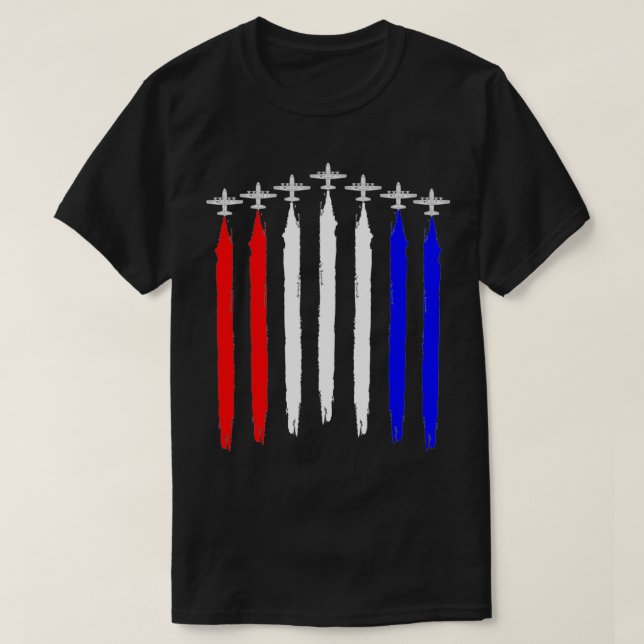 C130 Hercules Gunship Military Aircraft Red White T Shirt (Design framsida)