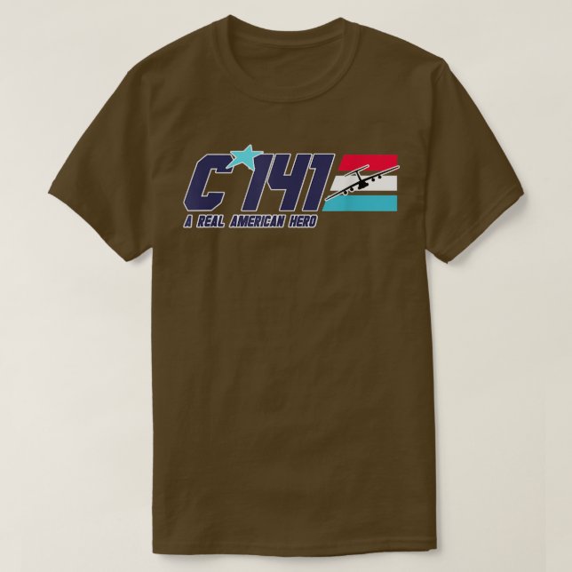 C141, A Real American Hero T Shirt (Design framsida)