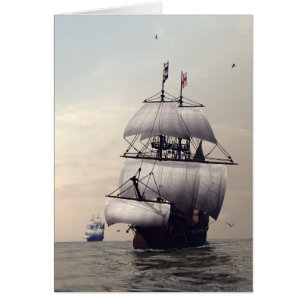 C16th Frigates. Hälsningskort