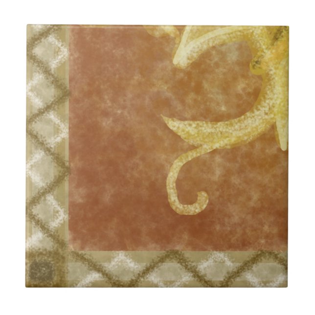 C1 - Den Sunface väggmålningen, bottnar vänstert - Kakelplatta (Framsidan)