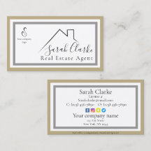 C21 Black Rooftop-Affärskort