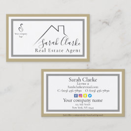 C21 Black Rooftop-Affärskort Visitkort