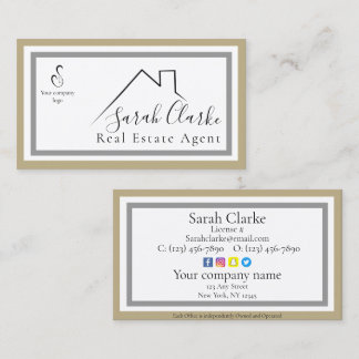 C21 Black Rooftop-Affärskort Visitkort